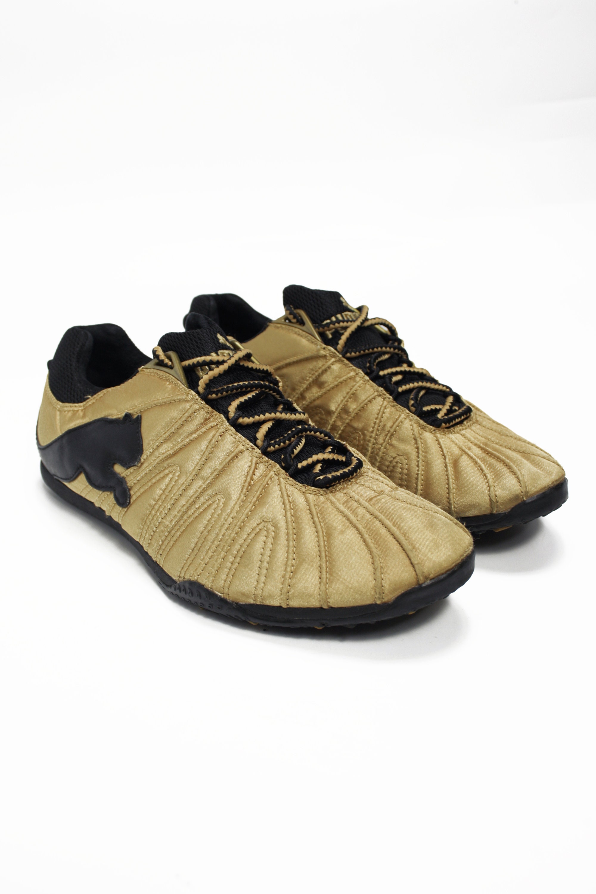 Puma 2000s Vintage Japanese Style Silky Gold Sneaker Shoes Y2K - Etsy