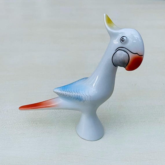 HOLLOHAZA ホロハーザ オウム インコ 置物 フィギュリン ハンガリー製