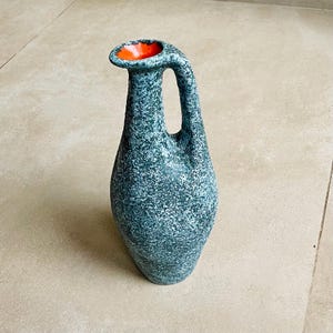 1960s Margit Csizmadia Ceramic Vase – Hungarian MCM Brutalist Pottery