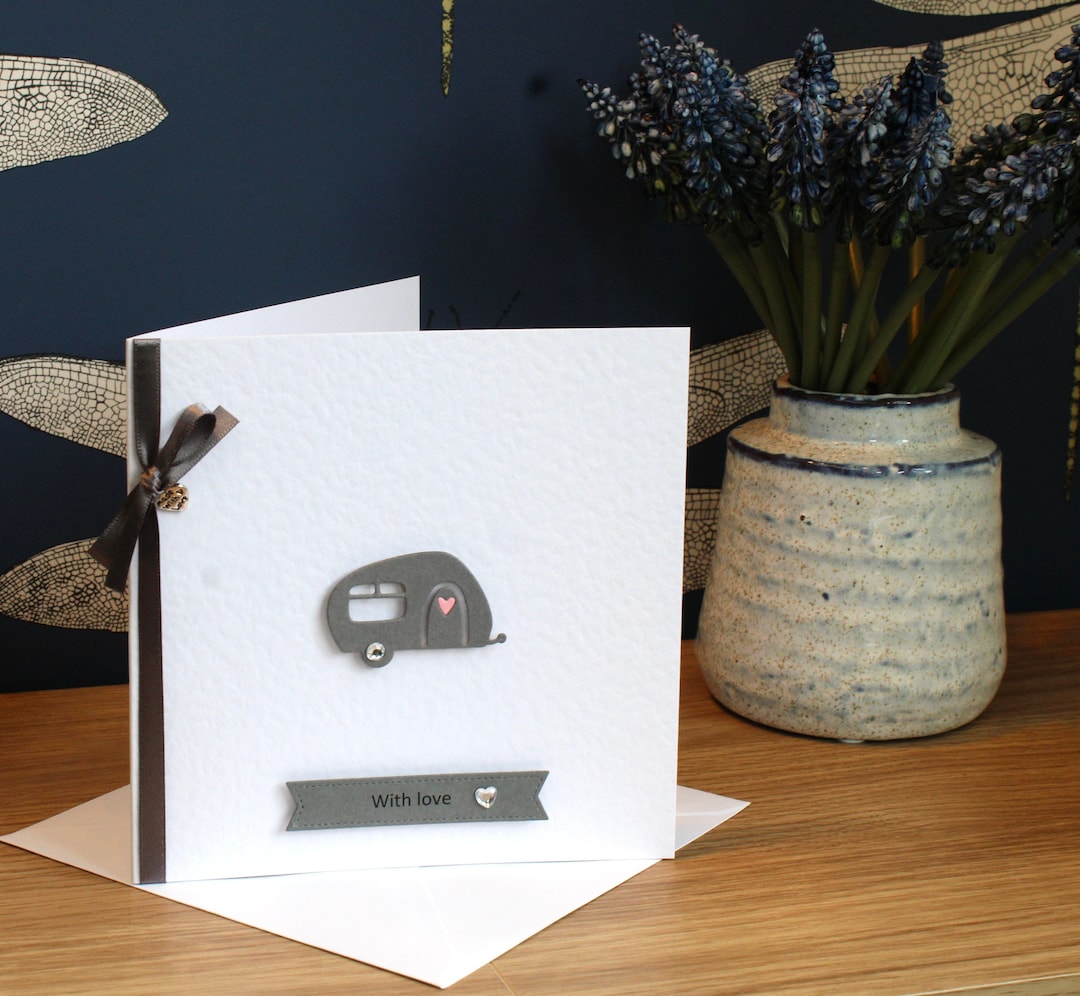Caravan Birthday Card Caravan Card Camping Birthday Card Etsy