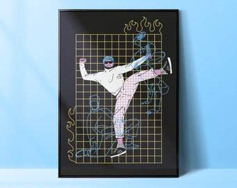 Hip Hop A3 poster | digital print | wall decor | Street Dance