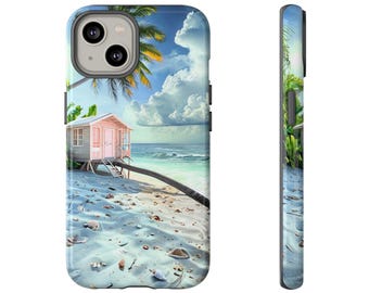 Tough Cases: Tropical Beach Phone Case, Nature Lover Accessory, Summer Vibe Gift, Coastal Decor for Phone, Beach Aesthetic