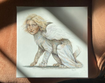 Cherub Sphinx Fine Art Print