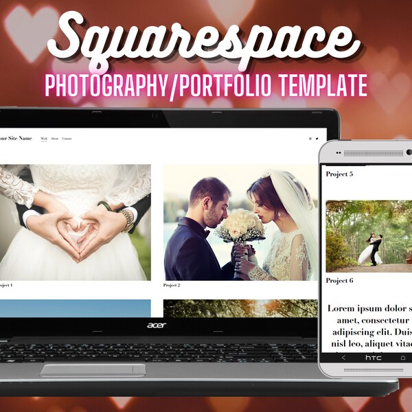 Squarespace Template Photography Etsy