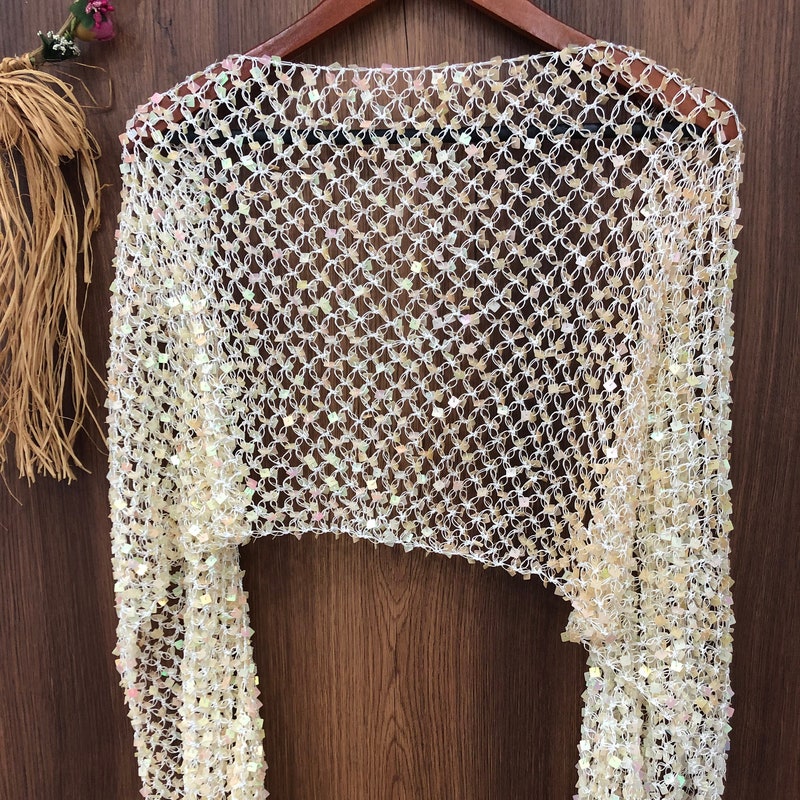 beaded chiffon shawl