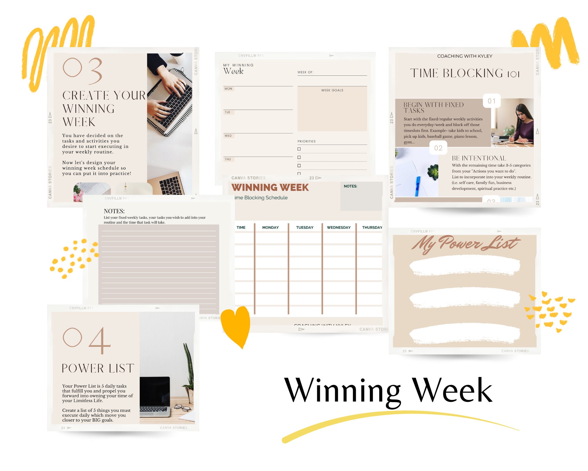 WEEKLY Planner, Printable Pdf or Digital Download, Customizable Daily ...