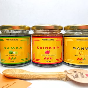 Hot sauces Set, Spicy sauces Annekitchens taste of cotedivoire