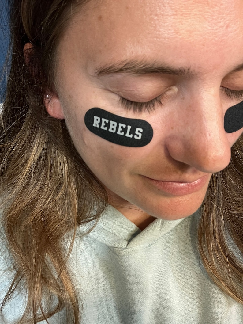 Custom Eye Black Stickers Custom Player Gift Varsity Etsy