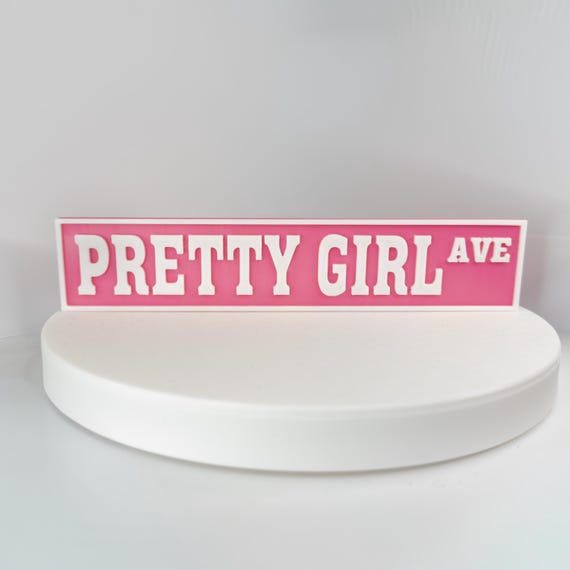 Pretty Girl Avenue, House Tour, Sabrina Carpenter Roadsign Inspired Sign / Wallart / Wall sign