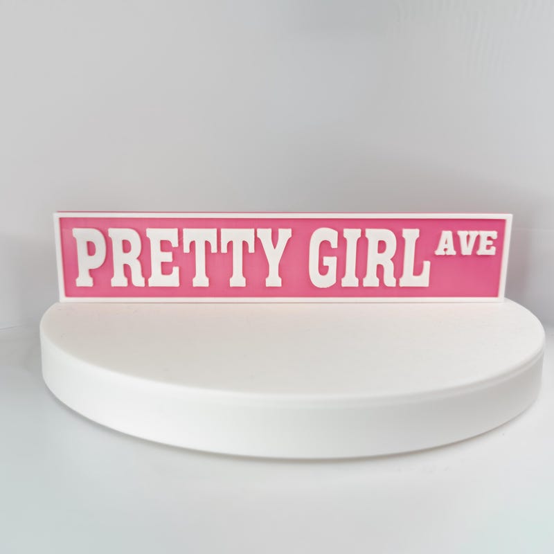 Pretty File. Sign Pretty Girl Ave Sign - Etsy