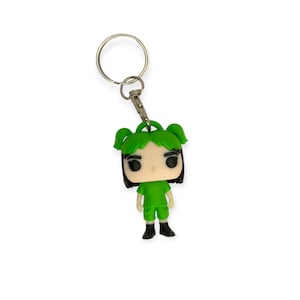 Billie Eilish Fun Pop Inspired Custom Figurine - Mini/Keyring Version