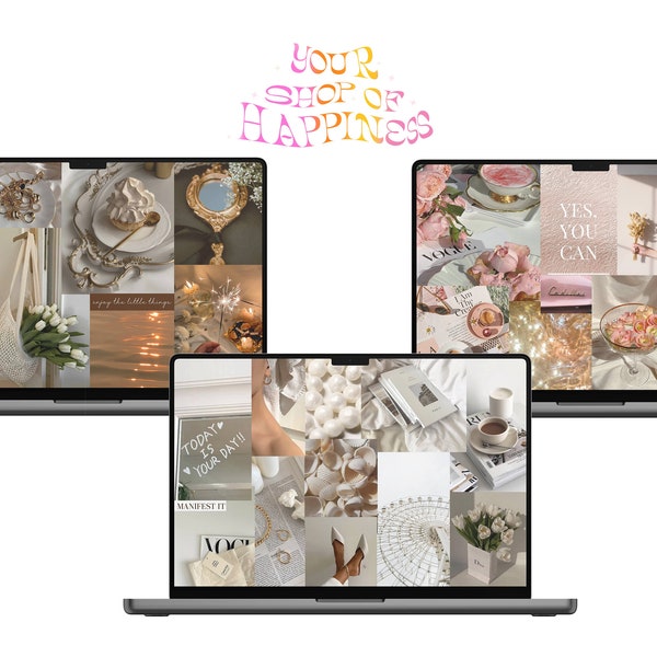 Aesthetic Collage Desktop Wallpaper - Etsy