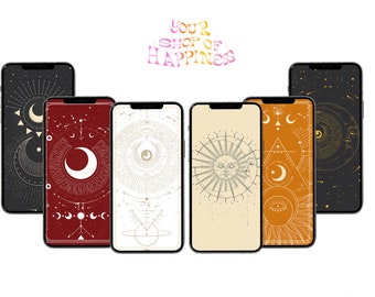 Celestial Magic Phone Wallpapers, Solar System Stars (Digital Download)