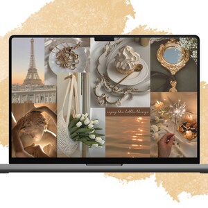 Set of 3 Aesthetic Collage Desktop Wallpaper / Laptop Wallpaper Collage/ Laptop Bundle Wallpaper Collage image 3