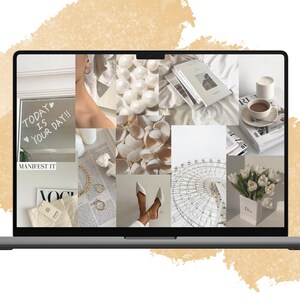 Set of 3 Aesthetic Collage Desktop Wallpaper / Laptop Wallpaper Collage/ Laptop Bundle Wallpaper Collage image 2
