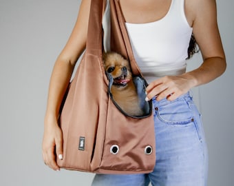 Carrier for dog, Dog carrier bag, Dog walking bag, Dog handbag, Pet travel carrier, Pet lifestyle bag, Pet handbag, Dog mom gift