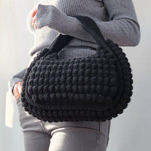 MODELLO all'uncinetto: borsa a mano in lana/cotone Lucie, tutorial facile per borsa a tracolla, tutorial video/PDF per borsa estiva/invernale (download digitale)