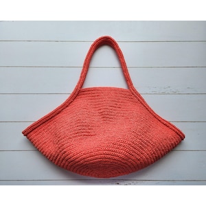 PATROON gehaakte tas: SOPHIA raffia-strandtas, schoudertas, eenvoudige zelfstudie portemonnee pdf/video (digitale download)