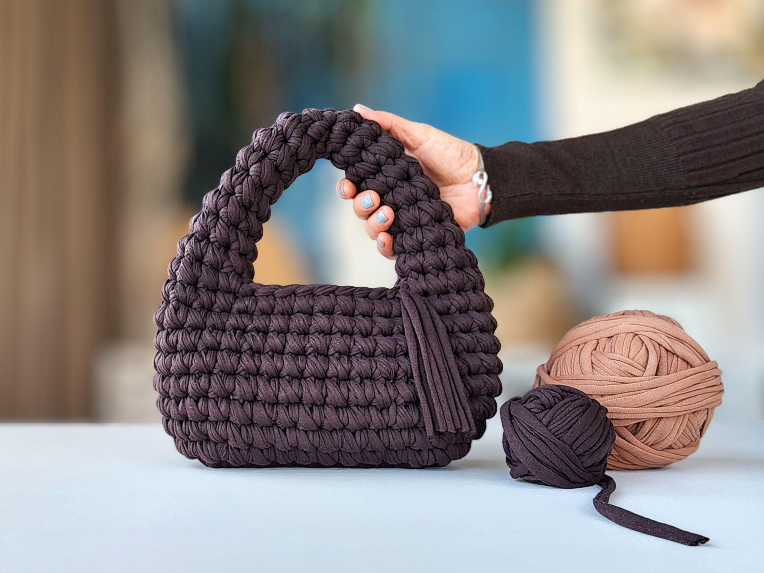 Yarn Shoulder Bag – Lace Fringe CROCHET Fringe Bag Tutorial, Easy Crochet Purse Pattern. Sized for