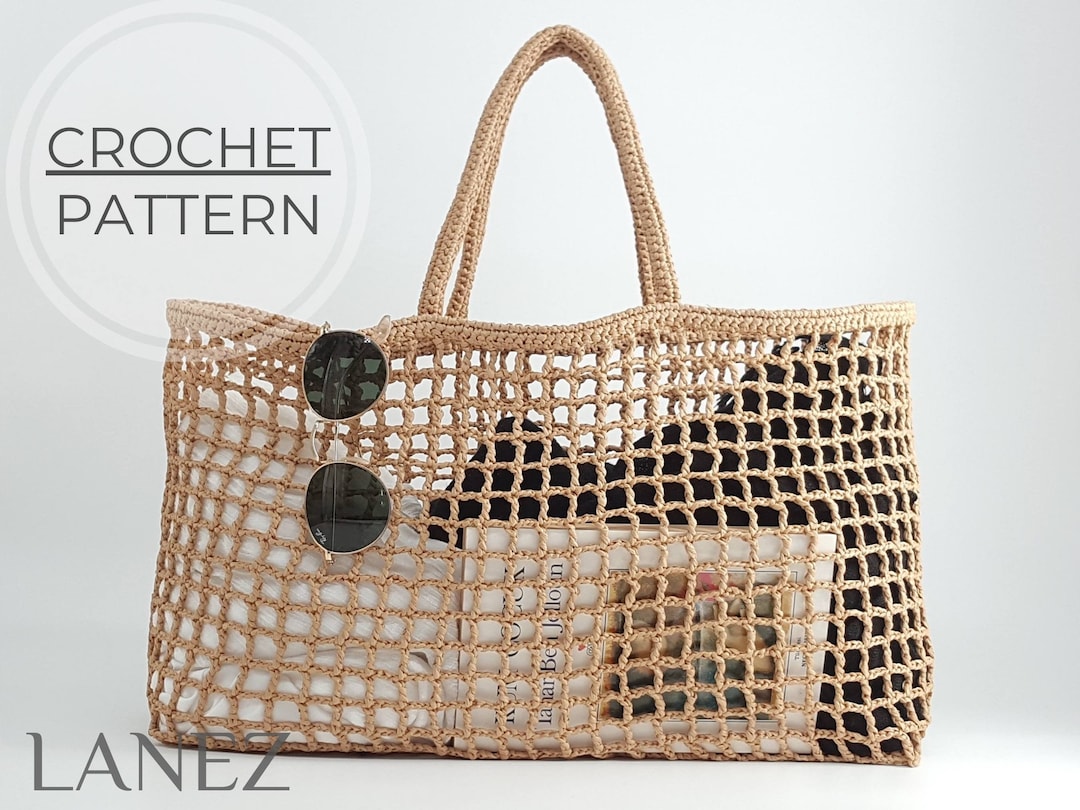 Crochet PATTERN, Large Packable Mesh Beach Bag, Retro Raffia Net Shopping Bag, Foldable String Tote, Easy Straw Market Bag PDF Tutorial - Etsy Crochet PATTERN, Large Packable Mesh Beach Bag, Retro Raffia Net Shopping Bag, Foldable String Tote, Easy Straw Market Bag PDF Tutorial - Etsy