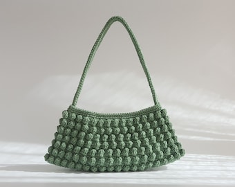 Crochet PATTERN, Emilia Baguette Bag Pattern, Easy Small Handbag