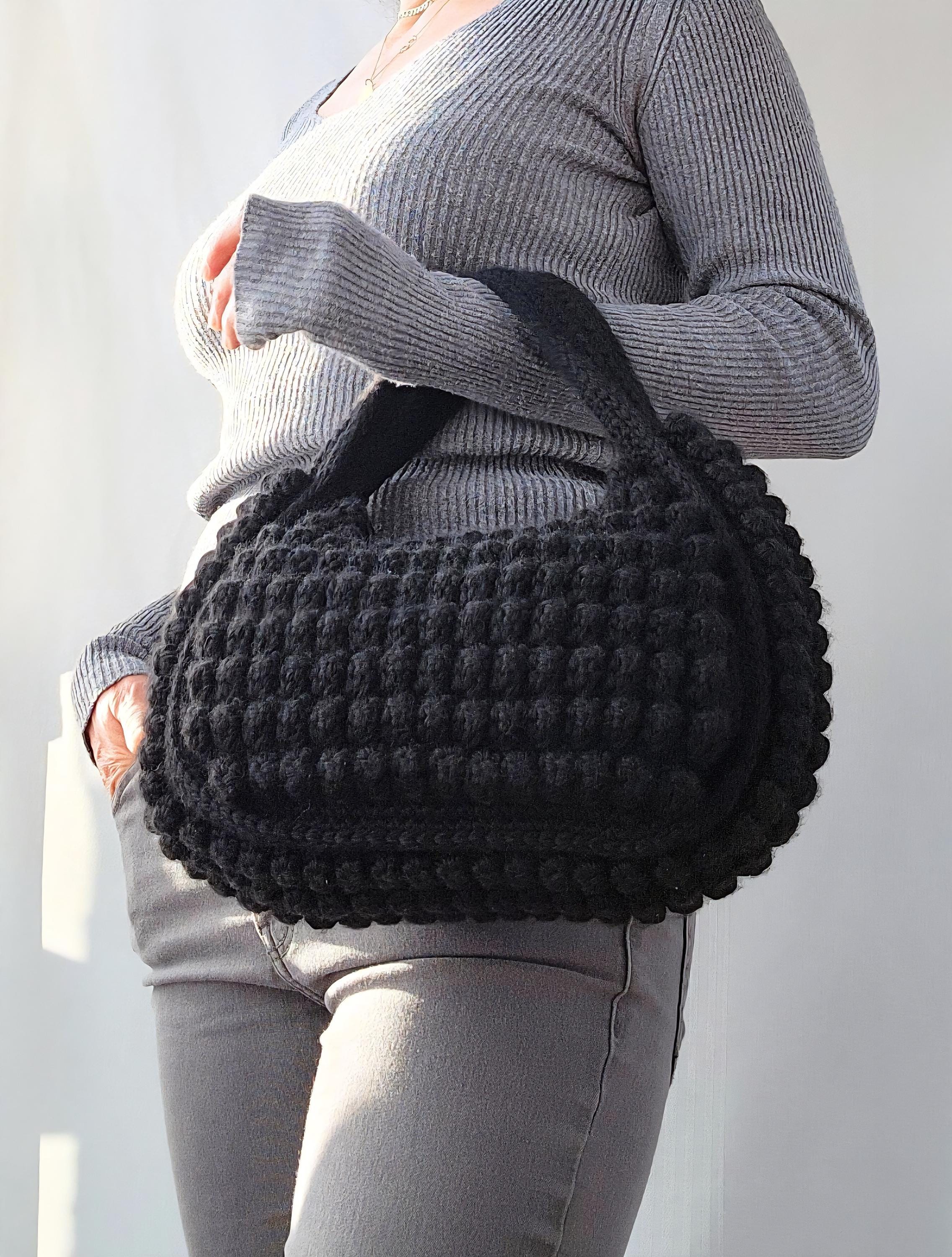 おさる　y.a.r.n. original shoulder bag Marlow Flap Shoulder Bag in Sardines Crochet – The Sak