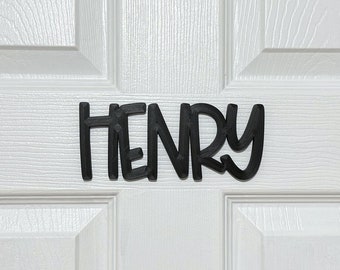 Personalized Door Sign | Block Name Sign Decor | Name Sign Kids | Nursery Name Sign  | Custom Wall Sign | Name Plaque | Name Sign Boys