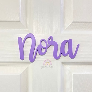 Personalized Door Sign | Name Sign Decor | 3D Printed Name Sign | Nursery Name Sign  | Custom Wall Sign | Name Plaque | Princess Door Sign