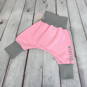 Personalized Baby Harem Pants: Soft Organic Cotton Grow-With-Me Pants