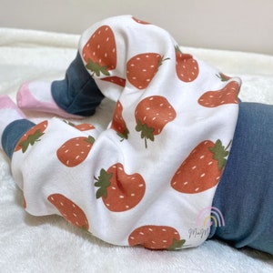 Custom Baby Pants | Strawberry Pants | Infant Pants | Grow With Me Pants | Baby Joggers | Baby Harem Pants | Cute Baby Pants | Baby Gift Set