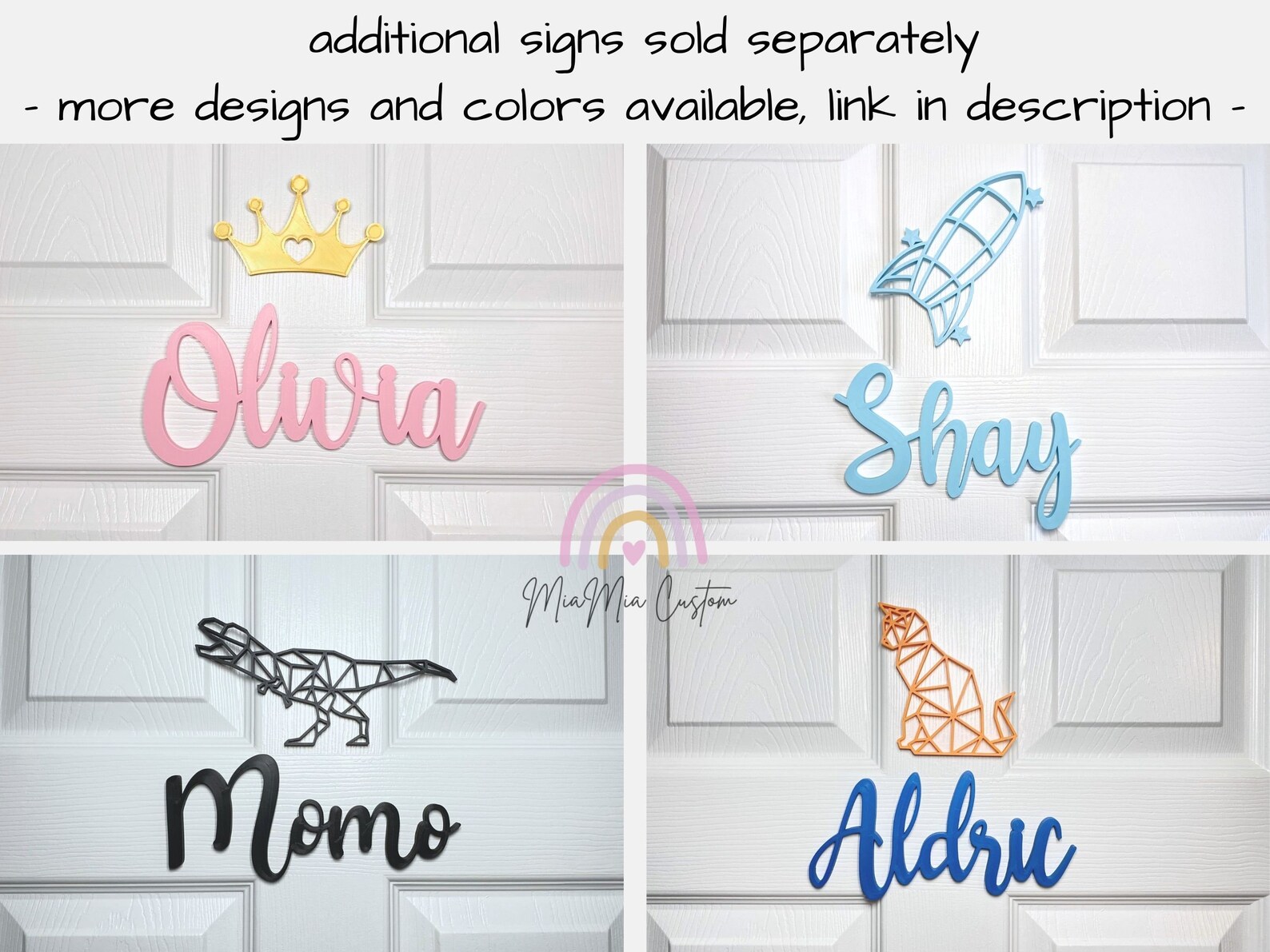 Personalized Door Sign | Block Name Sign Decor | Name Sign Kids ...