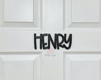 Personalized Door Sign | Block Name Sign Decor | Name Sign Kids | Nursery Name Sign  | Custom Wall Sign | Name Plaque | Name Sign Boys