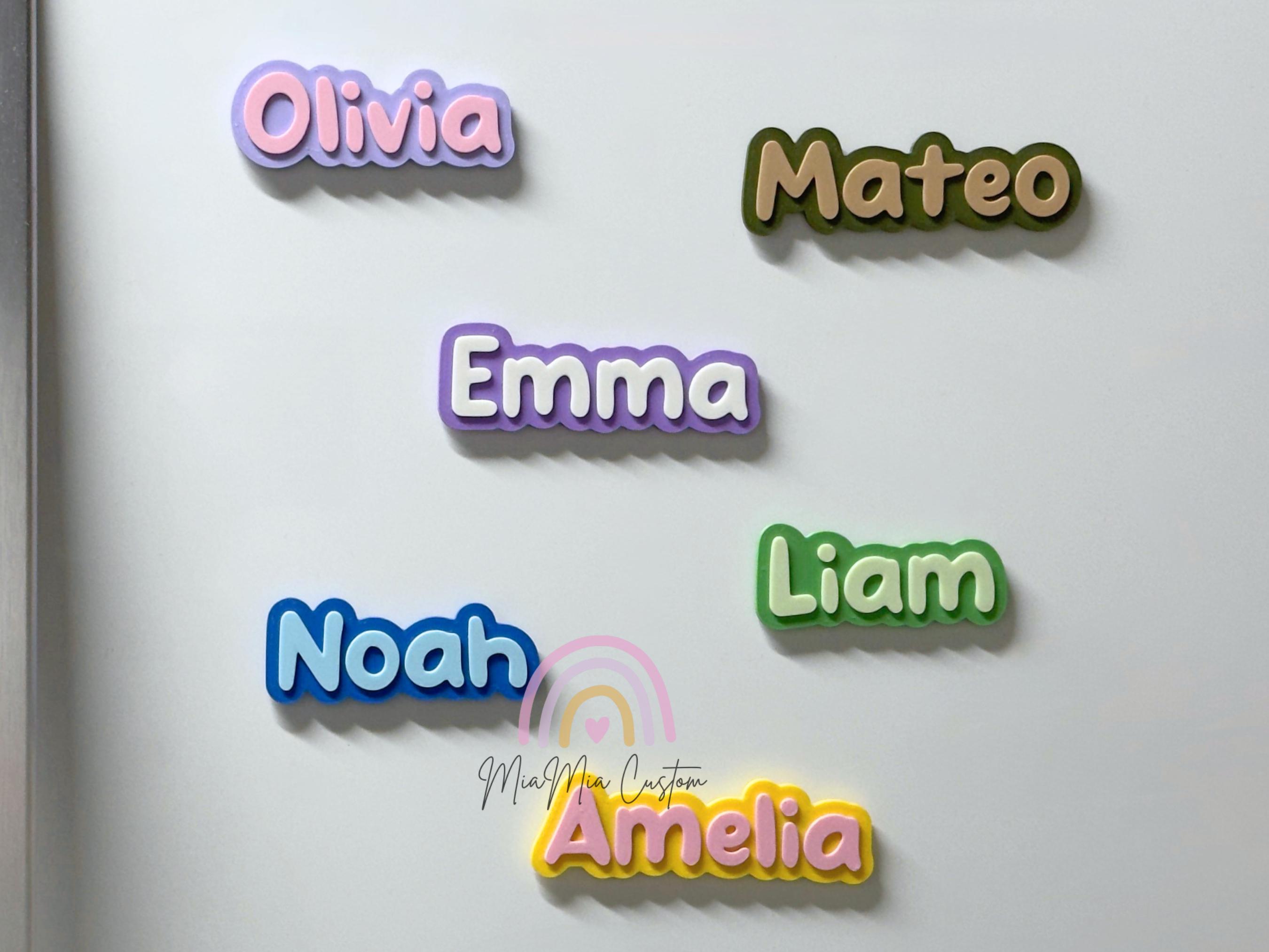 Custom Name Magnet | Personalized Fridge Magnet | 3D Printed Name ...