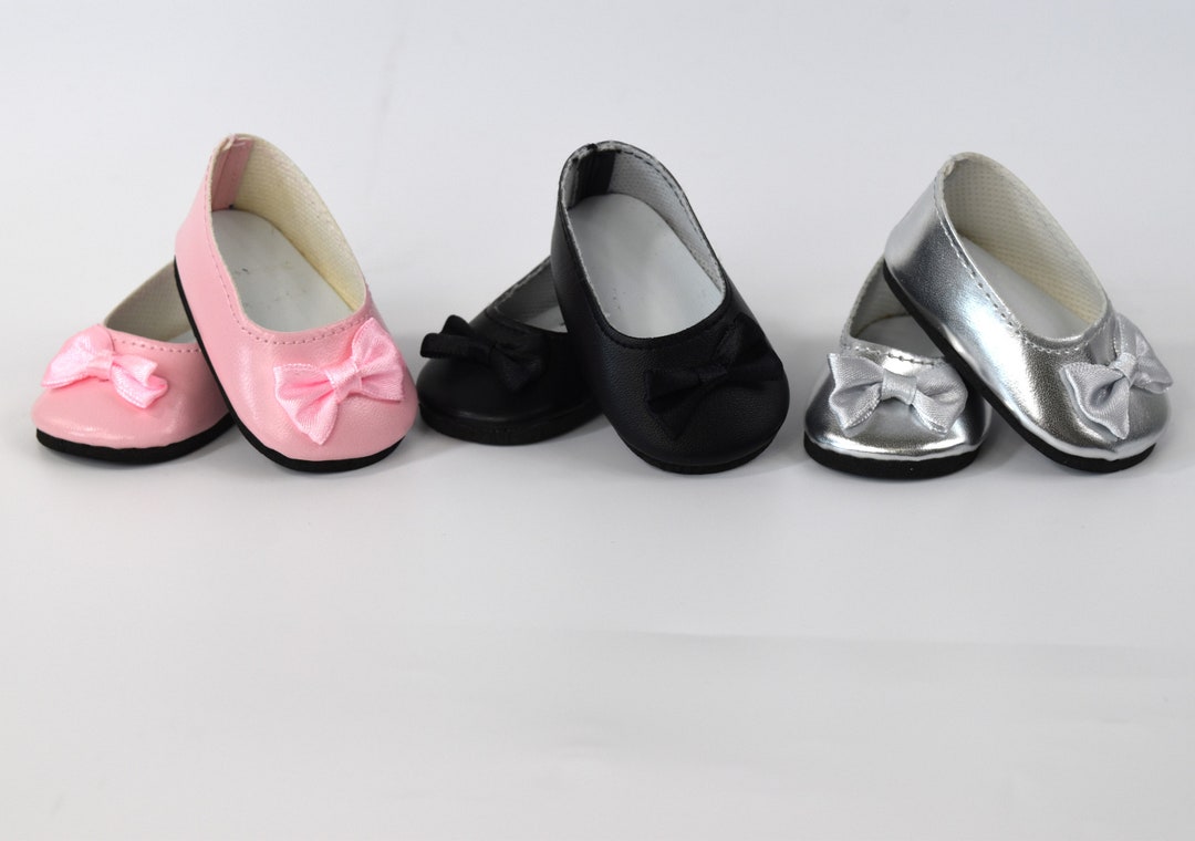 Doll Dress Shoes Available in Three Colors Pink Metallic Etsy