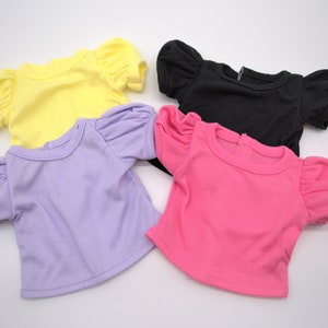 Puffed Sleeve T-Shirts | for 18-inch Dolls