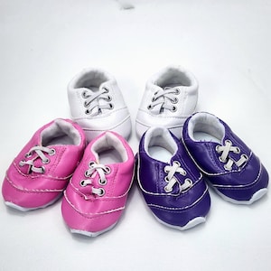 Doll Sneakers | No Tie Sporty or Cheer Sneakers | Multiple Colo | for 18-inch Dolls