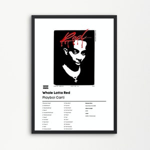 Playboi Carti Whole Lotta Red Music Devil Double Sided Graphic T