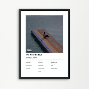 Baby Keem, The Melodic Blue | Baby Keem Musik Geschenk | Geburtstagsgeschenk | Baby Keem Album Wandkunst | Baby Keem Poster