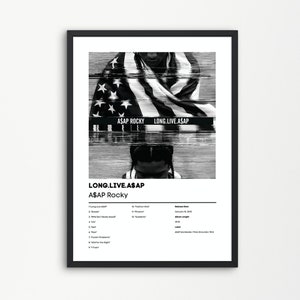 ASAP Rocky, Vive Asap | ASAP Rocky Music Gift | cadeau d’anniversaire | ASAP Rocky Album Wall Art | asap Rocky Poster