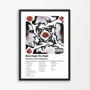 Red Hot Chilli Peppers, Blood Sugar Sex Magik | RHCP Music Gift | Birthday Gift | Red Hot Chilli Peppers Album Wall Art | RHCP Poster