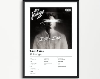 【額縁付き】 21savage I AM > I WAS A2ポスター Amazon.co.jp: BICHI 21 Savage ポスター I Am I was アルバム