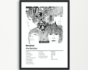 The Beatles, Revolver | The Beatles Music Gift | Revolver Birthday Gift | The Beatles Album Wall Art | The Beatles Poster