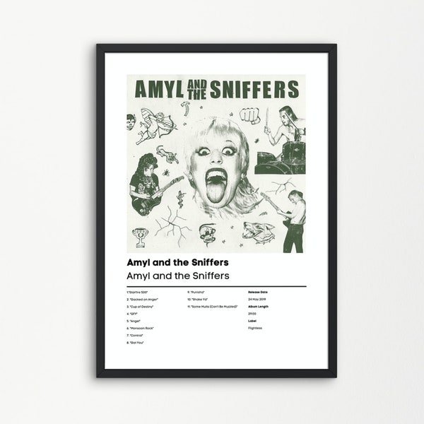 Amyl And The Sniffers / Amyl And The Sniffers Music Gift / Birthday Gift / Amyl And The Sniffers Album Wall Art / Amyl Poster