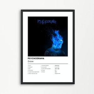 Dave, Psicodrama / Dave Music Gift / Regalo de cumpleaños / Dave Album Wall Art / Dave Poster