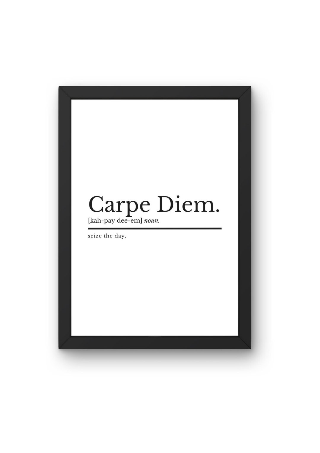 Inspirational Prints Carpe Diem Definition Print Motivational Prints