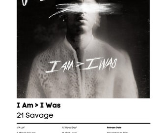 【額縁付き】 21savage I AM > I WAS A2ポスター 額縁付き】 21savage I AM > I WAS A2ポスター - メルカリ