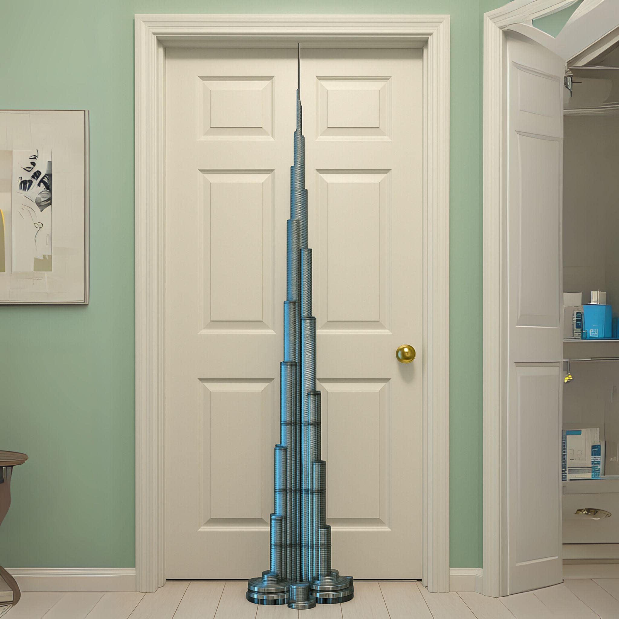 3D Printed Burj Khalifa Model – Dubai Skyscraper Replica in 25cm to 118cm – Tallest Building Display, Architectural Gift or Decor