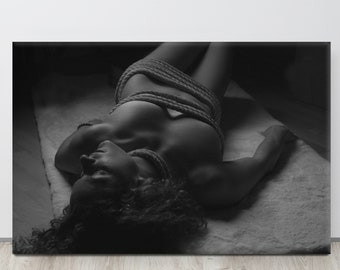 Boudoir Woman in Ropes