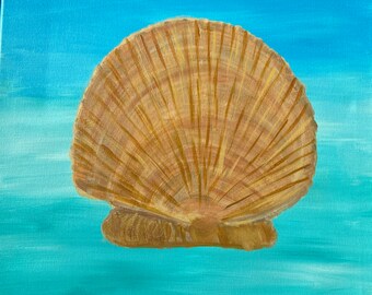 Seashell on Turquoise