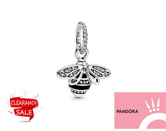 Pandora Queen Bee Pendant Sparkling Charm For Necklace And For Bracelet Silver Bee Dangle Charm Add To Collection Necklace Charm S925 2023